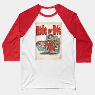 Vintage Hot Rod magazine-  Ride or Die Baseball T-Shirt